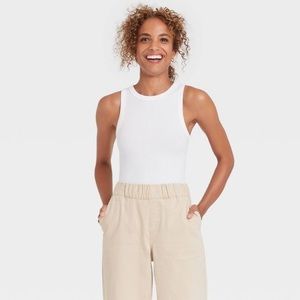 Rise of Dawn Hart Ribbed Bodysuit WHITE